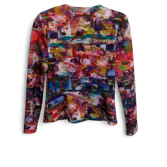Joseph Ribkoff Multicolor Abstract Blazer - Picture 2 of 8